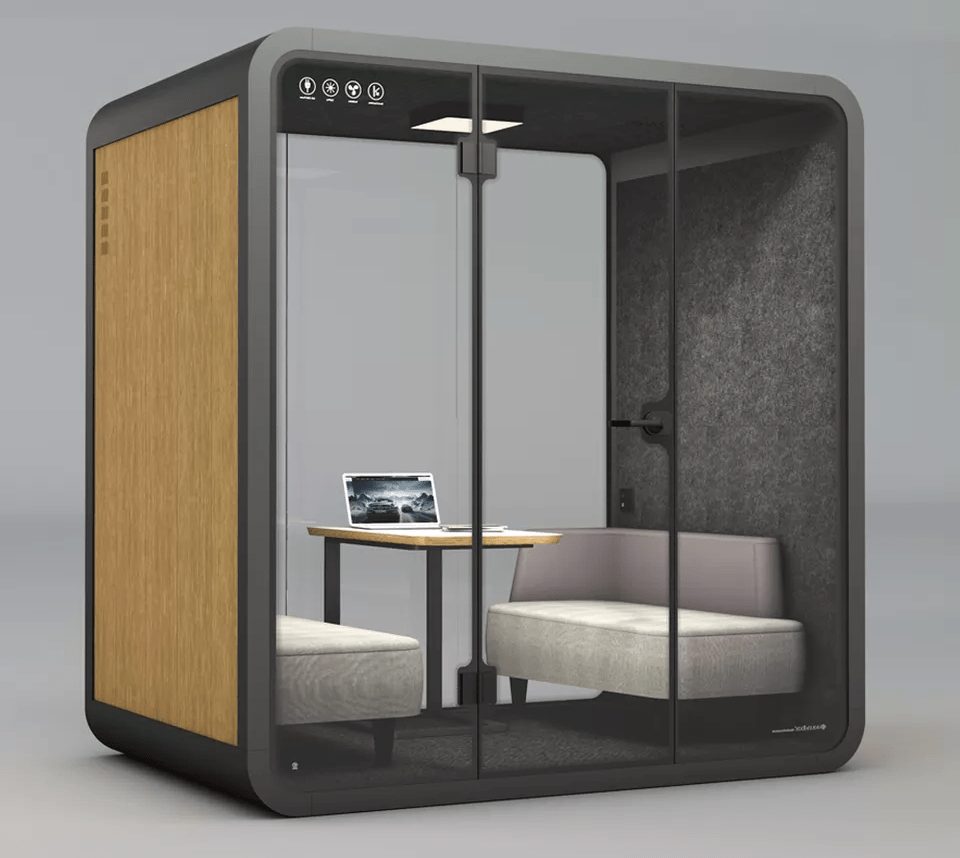 A Smart Office Pod from the side